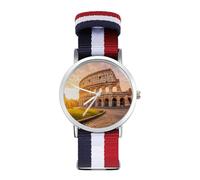 R-ome Italy Sunset Wrist Watches Nylon Braided Strap Non-Scale Work Casual Watch
