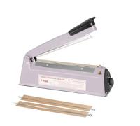 R-PACK Impulse Heat Sealer with Seal bar, Heavy-Duty Bag Sealing & Cutting Machine, 2 Extra Replacements（Purple, 8inch）