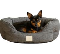 R PETS Cosy Cloud Large Anti-Anxiety Calming Soft Pet Bed Smooth Textured Hypoallergenic Washable Easy Clean Dog Bed Non-Slip Base Joint Support Anxiety Relief Cat Bed 80cm x 80cm x 20cm