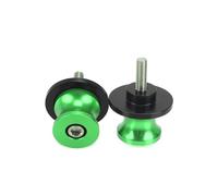 R QIANKONG M8 Z650 Z800 Z900 Motorcycle Aluminum CNC Swing arm Sliders Spools Stand Screw Compatible With Z650 Z800 Z900 Tutto l'anno ZX6R ZX636 2014-2022 Z1000 2013-2017 Z1000SX 2014-2016(Green)