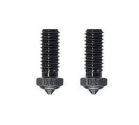 R QIDI TECHNOLOGY 3D Printer Hardened Steel Extruder Nozzles 0.4 mm M6 for X-PLUS3/X-MAX3, 2 Pcs