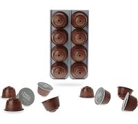 R&R SHOP - Capsule Holder Compatible for Nescafè Dolce Gusto, Glue on any Surface, with 3M Adhesives, 4 Capsules each, 100% Recyclable - Set of 2