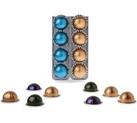 R&R SHOP - Capsule Holder for Nespresso Vertuo, Glue on any Surface such as Walls, Refrigerator and Compatible with Nespresso Vertuo Coffee Machines with 3M Stickers, 4 Capsules each - Set of 2