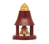 R&R Spirituals Small Automatic Pooja Bell with Stand | Electric Bell for House with Electric Temple | Electric Puja Ghanti/Ghanta | Brass Pooja Bell - Continuous Rhythm Sound
