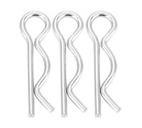 R Retaining Clips Mechanical Hitch Hair Spring Cotter Pins Zinc Plated Fixing Pin Fastener Tractor Clip(2.5*45mm10pcs)