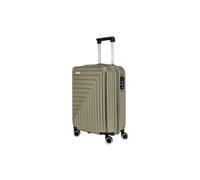 R Roncato FIBRA Expandable Trolley, army green, S, Hard case, expandable, rotating wheels