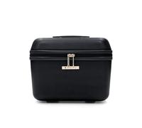 R Roncato FIBRA Expandable Trolley, Black, BEAUTY CASE, Hard case, expandable, rotating wheels