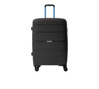 R Roncato Trolley AVIATOR made of polypropylene, Black and Blue., Large, Rigid Suitcase, Made of Polypropylene, Expandable, 4 Swivel Wheels