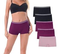 R RUXIA Women's Boyshort Panties Seamless Underwear No Show Cheeky Panty Soft Stretch Boxer Briefs …