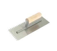 R.s.t. RTR153DS Notched Trowel 6Mm Square Notches Wooden Handle 11 X 4.1/2In