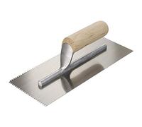 R.S.T. Notched Trowel 5mm V Notches Wooden Handle 11 x 4.1/2in RST153DT