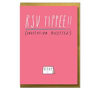 R.S.V.Yippee!! Invitation Accepted! Fun Invitation Acceptance Card.