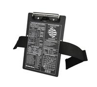 R SPIDER WIRELESS Pilot Aluminum VFR Kneeboard, with Metal Clip and Pen Holder, Durable Elastic Strap