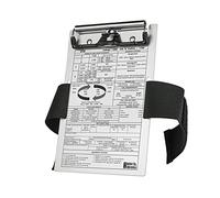 R SPIDER WIRELESS Pilot Kneeboard (VFR), Aluminum Kneeboard with Metal Clip and Pen Holder, Durable Elastic Strap