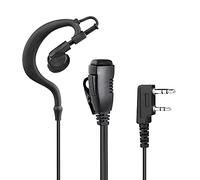 R SPIDER WIRELESS Two Way Radio Earpiece with PTT Compatible with Kenwood 2.5mm+3.5mm 2-Pin Walkie Talkie Headsets Single Wire Mic Headphone