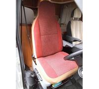 r - SUITABLE FOR PEUGEOT BOXER 2003 MOTORHOME SEAT COVERS, TERRACOTTA SUEDE MH-192
