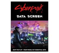 R. Talsorian Games Cyberpunk RED Data Screen 4 Panel Cardstock DM Dungeon Master, GM Gamemaster, Player Screen - Board Game and Tabletop Gaming Accessories - Compatible with Cyberpunk RED