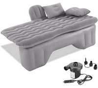 R-timer 1 Set Car Air Mattress for Citroen C3 C4 C5 Elysee, Inflatable Back Seat Travel Bed Sleeping Pad Camping Rest Cushion with Electric Pump,Grey
