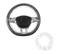 R-timer 100pcs Disposable Steering Wheel Covers for Opel Combo Tour D 2012-2017, Plastic Clear Car Steering Wheel Covers for Auto Maintenance