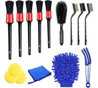 R-timer 15 Pcs Car Detailing Brush Set for Kia Ceed SW GT Proceed GT/XCeed 2018-2023, Interior Engine Wheels Cleaning Kit Professional Auto Wash Supplies Premium