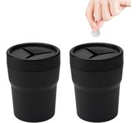 R-timer 2 Pack Car Trash Can for Audi Q3 8U 2012 2013 2014 2015 2016 2017 2018, Vehicle Organizer Portable Storage Bin