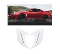 R-timer 2 Pcs Car Bonnet Hood Air Vent Scoop for Abarth 500C 2010-2014, Decorative Air Flow Intake Cover Exterior Styling Auto Body Accessories,White