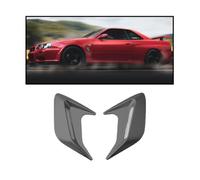 R-timer 2 Pcs Car Bonnet Hood Air Vent Scoop for Abarth 595 2012-2016, Decorative Air Flow Intake Cover Exterior Styling Auto Body Accessories,Grey