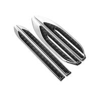 R-timer 2 Pcs Car Fender Air Vent Sticker for Peugeot Partner Teepee (2007-2018), Trim Decal, Carbon Fiber Style Side Wing Badge Cover Shark Fin Spoiler