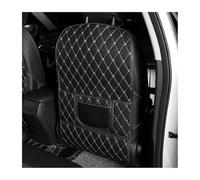 R-timer 2 Pcs Car Seat Kick Mats for Aston Martin DBX 2020-2023, Premium PU Leather Backrest Protector with Storage Pocket Auto Interior Accessories