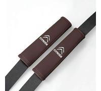 R-timer 2 PCS Seat Belt Covers for Citroen Jumpy II 2012-2015, Seat Belt Protector, Seat Belt Pads, Wear-Resistant and Non-Slip,Brown