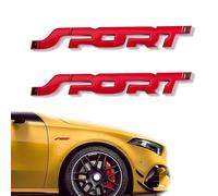 R-timer 2 Pieces 3D Emblem Sticker Fit for BYD Dichtung delphin Mini Möwe Shark King,Body Decoration Weatherproof Sporty Look Paint Protection Badge,Red