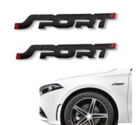 R-timer 2 Pieces 3D Emblem Sticker Fit for Hyundai i30 Sonata Elantra Ioniq 5 Veloster Kona Tucson i10 N Line,Body Decoration Weatherproof Sporty Look Paint Protection Badge,Black