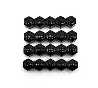 R-timer 20 Pieces Wheel Nut Cap for Dacia Dokker Stepway 2017-2020, Tire Screw Cap Protection Wheel Nut Covers Set Car Lug Nut Protector Bolt Covers,Black-19MM