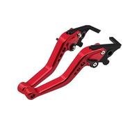 R-timer 2Pcs Brake Clutch Levers for Benelli Tornado 125 2016-2023, Motorbike Adjustable Handlebar Levers Pair for Sports Performance,Red-Front and Rear disc Brakes