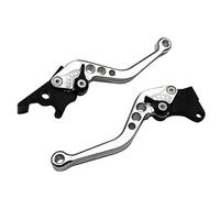 R-timer 2Pcs Brake Clutch Levers for BMW C400GT 2021-2023 2024, Motorbike Adjustable Handlebar Levers Pair for Sports Performance,Silver-Front disc Rear Drum Brakes