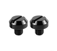 R-timer 2Pcs Motorcycle Mirror Hole Plugs for Harley Davidson Dyna Super Glide Low Rider Fat Bob 2000-2017, Blanking Screws Mirror Thread Bolts Handlebar Hole Caps Fillers,8M*1.25-2x Orthodontics