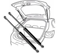 R-timer 2x Tailgate Gas Struts for Audi A3 8Y 2020-2023 2024, Boot Support Lifters Gas Springs Stay, Rear Hatch Damper Shock Strut, Black