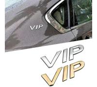 R-timer 3D Car Stickers for VIP Car Logo Emblem Sticker Car Window Door Badge Decals Auto Exterior Decoration Modified Accessories,Gold