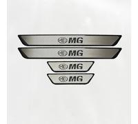 R-timer 4 pcs Car Door Sill Protector For MG MG4 MG5 ZS HS EZS EHS EV 2023 2022, Stainless Steel Car Kick Plates Welcome Pedal Strip Cover Protector Trim Guard,carbon fiber look