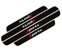 R-timer 4 Pcs Car Door Sill Protectors for Ford Ranger Wildtrak 2023 2024, Anti-Scratch Entry Guard Scuff Plate Set, Sport Design Black/Red,A