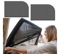 R-timer 4 Pcs Car Window Screens for Ford Falcon (FG) 2008-2011, Side Sunshades Breathable Anti-Mosquito Mesh UV Protection High Elasticity Nylon