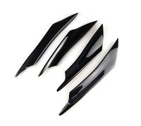 R-timer 4 PCS Front Bumper Canards for Peugeot 208 e208 GT GT Line 2019-2023 2024 2025, Bumper Lip Spoiler Fin Wing Air Knife Trim Splitter Car Spoiler Canards Kit