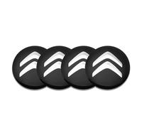 R-timer 4Pcs Car Center Hub Caps Sticker for Citroen C3 Aircross 2017 2018 2019 2020 2021 2022 2023 2024, Car Wheel Center Hub Caps Replacement Wheel Cap Sticker Wheel Trims,Black 56mm