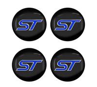 R-timer 4Pcs Car Center Hub Caps Sticker for Ford Kuga 3 III ST-Line Vignale 2019-2024, Car Wheel Center Hub Caps Replacement Cap Sticker Wheel Trims 56mm,B