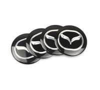 R-timer 4Pcs Car Center Hub Caps Sticker for Mazda 3 IV Sedan 2019-2024, Car Wheel Center Hub Caps Replacement Cap Sticker Wheel Trims,A 56mm