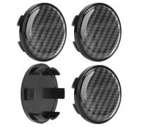 R-timer 4pcs Car Wheel Center Caps for Audi A4 S4 RS4 B5 B6 B7 B8 B9 1996-2023, Plastic Hub Cap Covers for Car Rims Carbon Fiber Style Tyre Hub Cover