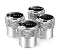 R-timer 4Pcs Tire Valve Stem Caps for Audi Sline A3 A4 B8 8P 8V B6 A5 A6 C7 Q5 B9 B7 C6 A1,Durable Aluminum Tyre Dust Caps Stem Cover,Tire Valve Cap Valve Covers Replacement,Silver
