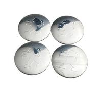 R-timer 4pcs Wheel Centre Cap Stickers Suitable for Peugeot Rifter 2018-2025 (5-Türer Minivan), Car Rim Hub Decals 3D Badge Emblem Replacement for Alloy Wheels Styling,60mm