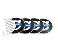 R-timer 4pcs Wheel Centre Cap Stickers Suitable for Volvo S90 2 (II) 234 I 2016-2025, Car Rim Hub Decals 3D Badge Emblem Replacement for Alloy Wheels Styling,B