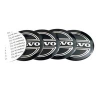 R-timer 4pcs Wheel Centre Cap Stickers Suitable for Volvo V90 2 (II) 235/236 I 2016-2025, Car Rim Hub Decals 3D Badge Emblem Replacement for Alloy Wheels Styling,D